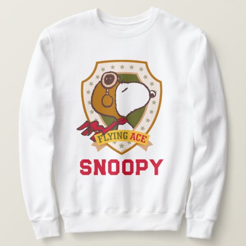 Peanuts  Snoopy Flying Ace Badge Sweatshirt