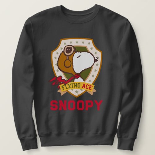 Peanuts  Snoopy Flying Ace Badge Sweatshirt