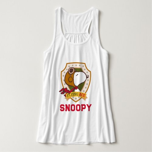 Peanuts  Snoopy Flying Ace Badge Tank Top