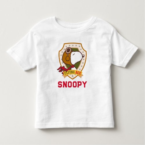 Peanuts  Snoopy Flying Ace Badge Toddler T_shirt