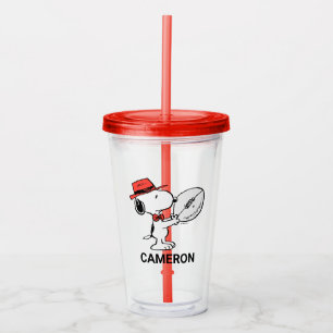 Peanuts   Snoopy Football Coach Acrylic Tumbler