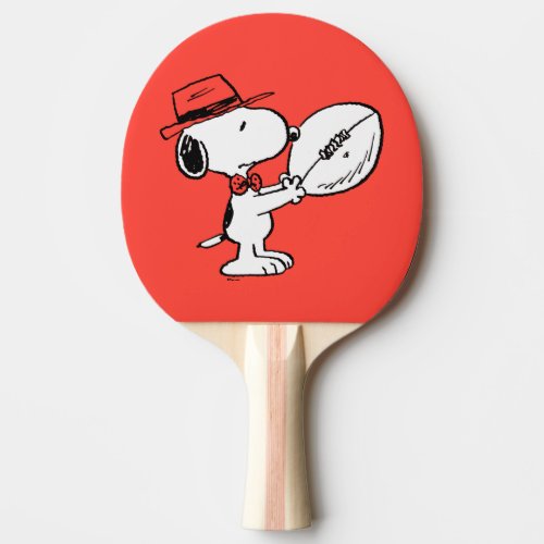 Peanuts  Snoopy Football Coach Ping Pong Paddle