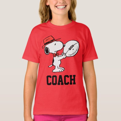 Peanuts  Snoopy Football Coach T_Shirt