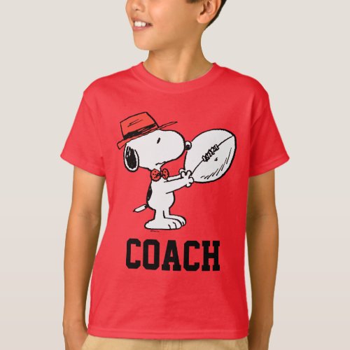 Peanuts  Snoopy Football Coach T_Shirt