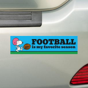 Peanuts Snoopy Football Kicker Bumper Sticker