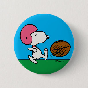 Peanuts Snoopy Football Kicker Button