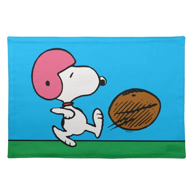 Peanuts | Snoopy Football Kicker Cloth Placemat (Front)