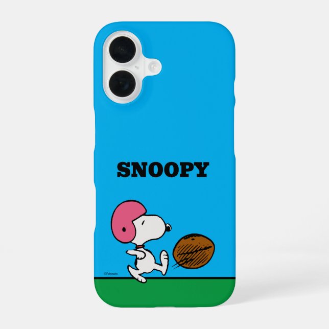 Peanuts | Snoopy Football Kicker iPhone Case (Back)