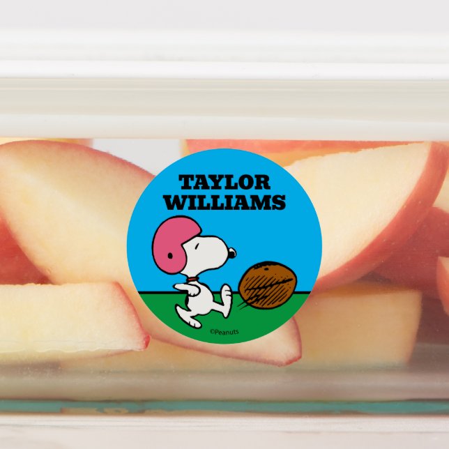 Peanuts | Snoopy Football Kicker Kids' Labels (Affixed)