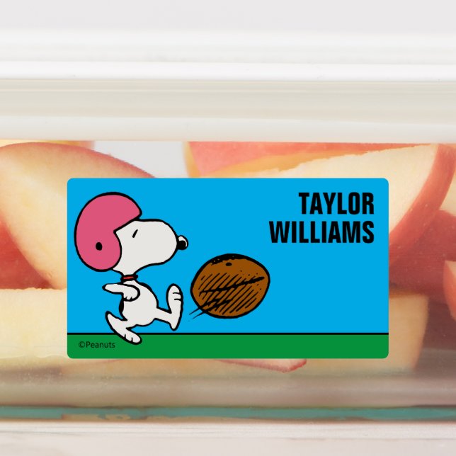 Peanuts | Snoopy Football Kicker Kids' Labels (Affixed)