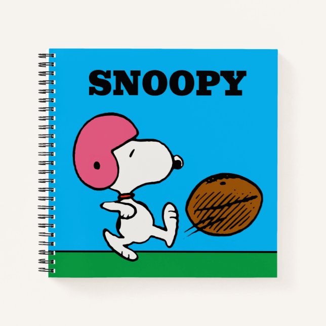 Peanuts | Snoopy Football Kicker Notebook (Front)