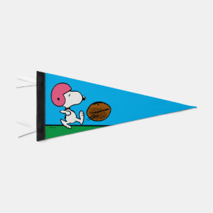 Peanuts Snoopy Football Kicker Pennant Flag