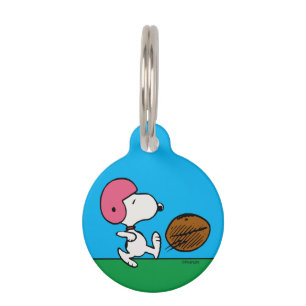 Peanuts Snoopy Football Kicker Pet ID Tag