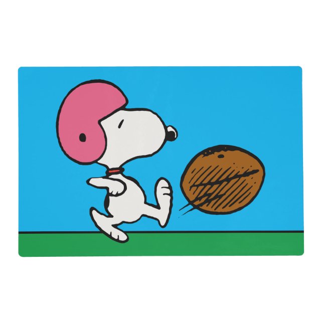 Peanuts | Snoopy Football Kicker Placemat (Front)