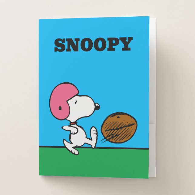 Peanuts | Snoopy Football Kicker Pocket Folder (Front)