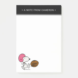 Peanuts Snoopy Football Kicker Post-it Notes