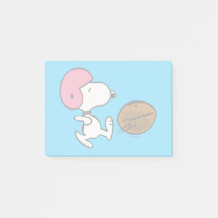 Peanuts Snoopy Football Kicker Post-it Notes