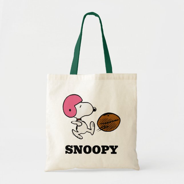 Peanuts | Snoopy Football Kicker Tote Bag (Front)