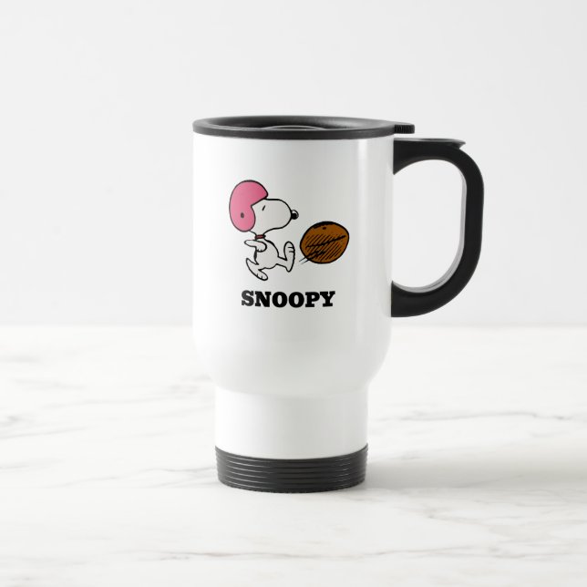 Peanuts | Snoopy Football Kicker Travel Mug (Right)
