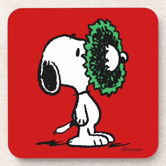Peanuts | Snoopy for the Holidays Beverage Coaster (Front)