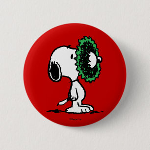 Peanuts   Snoopy for the Holidays Button