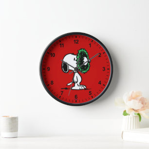 Peanuts Snoopy for the Holidays Clock