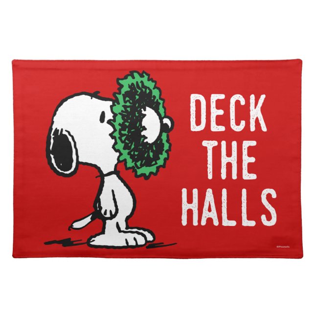 Peanuts | Snoopy for the Holidays Cloth Placemat (Front)