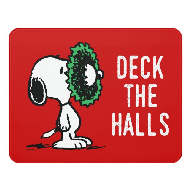 Peanuts | Snoopy for the Holidays Door Sign (Contemporary Front)