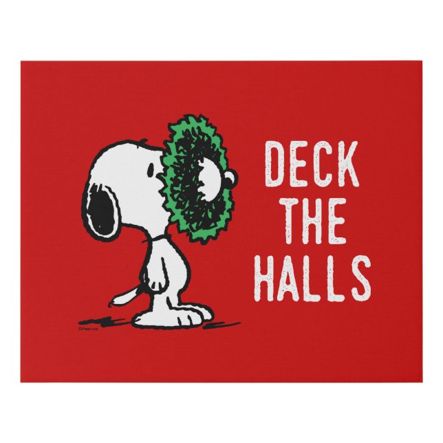 Peanuts | Snoopy for the Holidays Faux Canvas Print (Front)