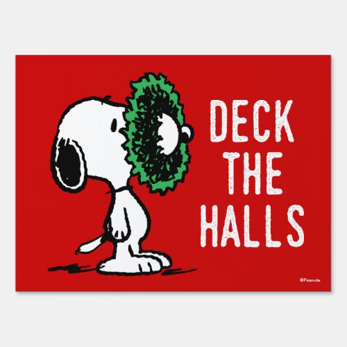 Peanuts  Snoopy for the Holidays Sign