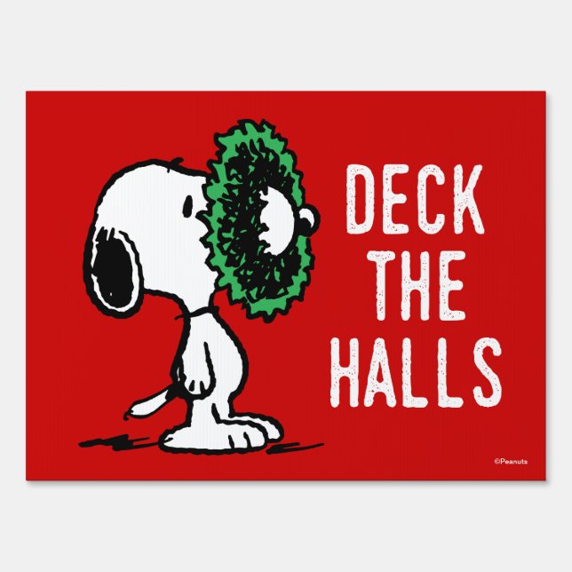 Peanuts | Snoopy for the Holidays Sign (Front)