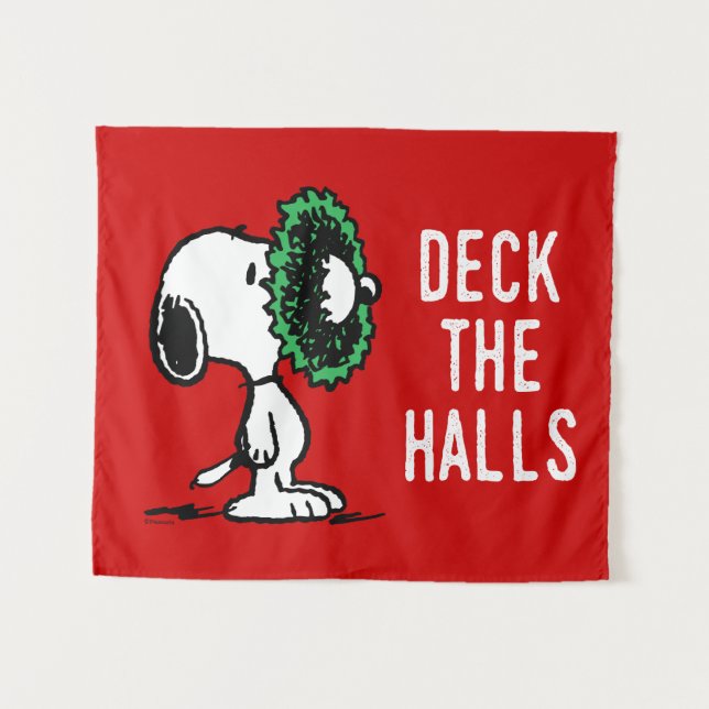 Peanuts | Snoopy for the Holidays Tapestry (Front (Horizontal))