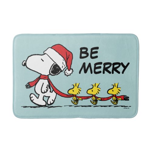 Peanuts  Snoopy  Friends Winter Scarf Bath Mat