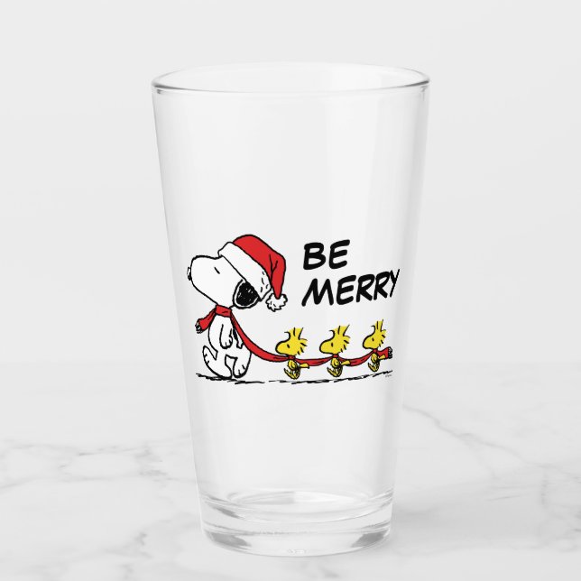 Peanuts | Snoopy & Friends Winter Scarf Glass (Front)