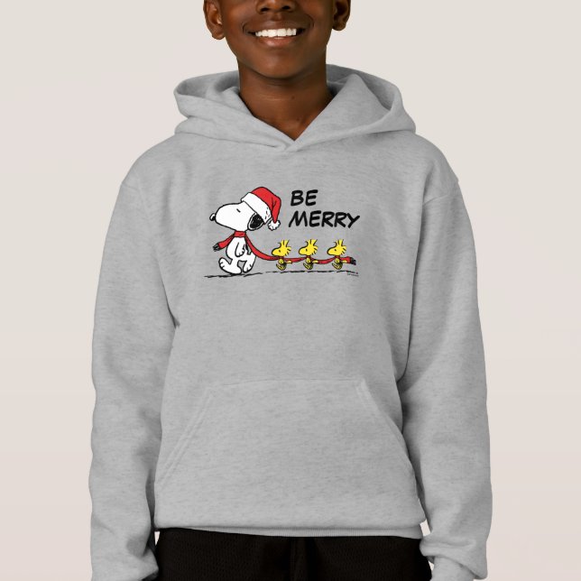 Peanuts | Snoopy & Friends Winter Scarf Hoodie (Front)