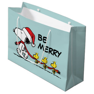 Peanuts Snoopy & Friends Winter Scarf Large Gift Bag