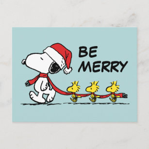 Peanuts   Snoopy & Friends Winter Scarf Postcard