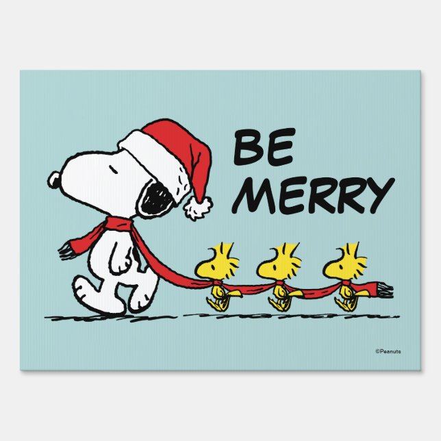 Peanuts | Snoopy & Friends Winter Scarf Sign (Front)