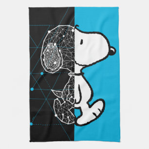 Peanuts Snoopy Geometric Design Kitchen Towel