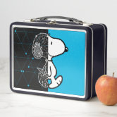 Snoopy Joe Preppy Houndstooth Pattern Metal Lunch Box