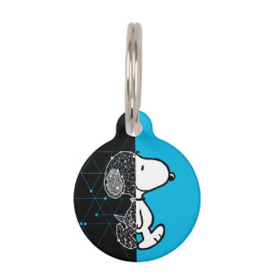 Peanuts Snoopy Geometric Design Pet ID Tag