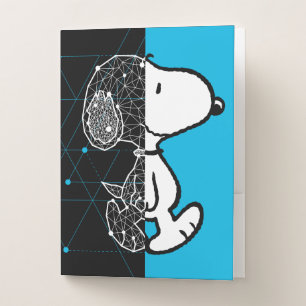 Peanuts   Snoopy Geometric Design Pocket Folder