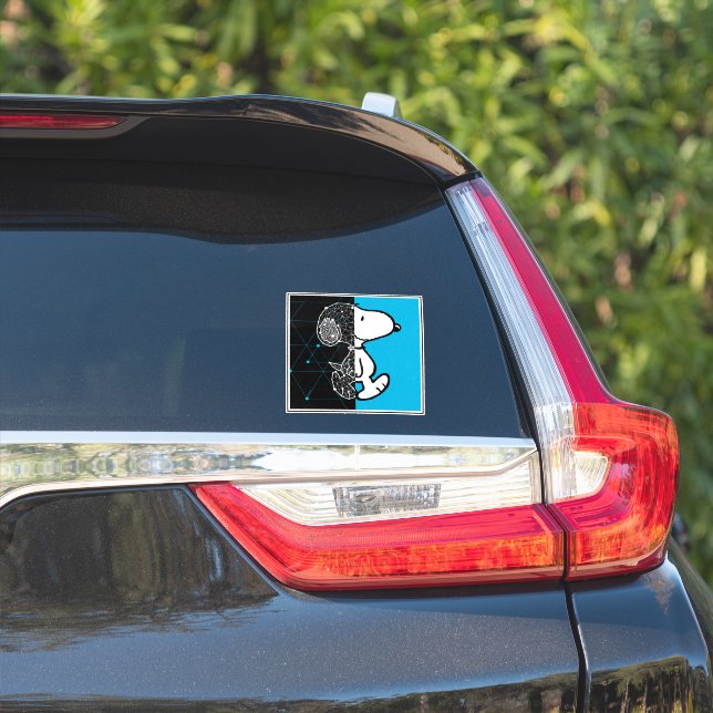 Peanuts | Snoopy Geometric Design Sticker (Car Side)