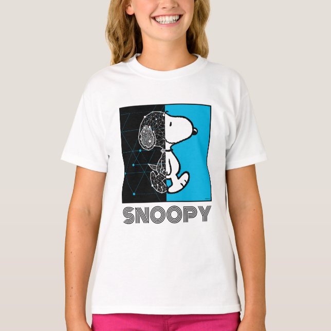 Peanuts | Snoopy Geometric Design T-Shirt (Front)