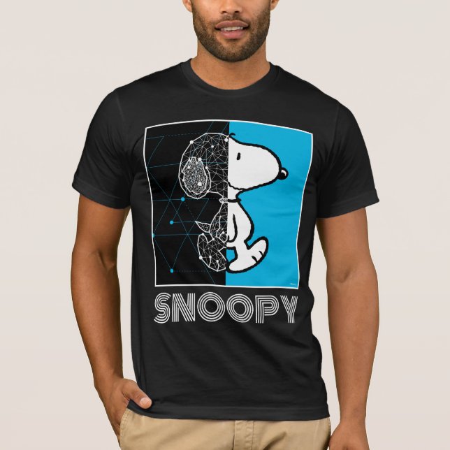 Peanuts | Snoopy Geometric Design T-Shirt (Front)