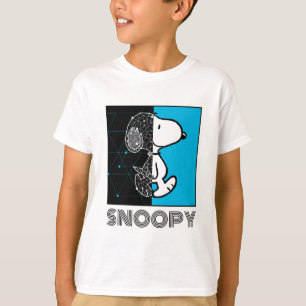 Peanuts Snoopy Geometric Design T-Shirt