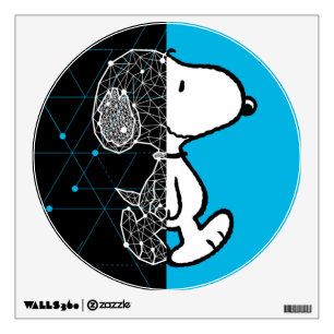Peanuts Snoopy Geometric Design Wall Decal