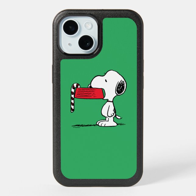 Peanuts | Snoopy Gingerbread House iPhone 15 Case (Back)
