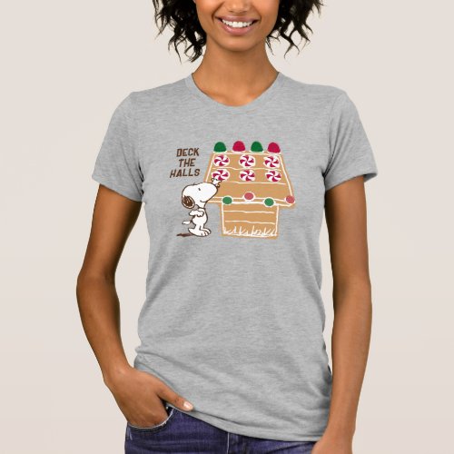 Peanuts  Snoopy Gingerbread House T_Shirt