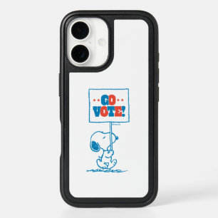 Peanuts   Snoopy - Go Vote Sign iPhone 16 Case